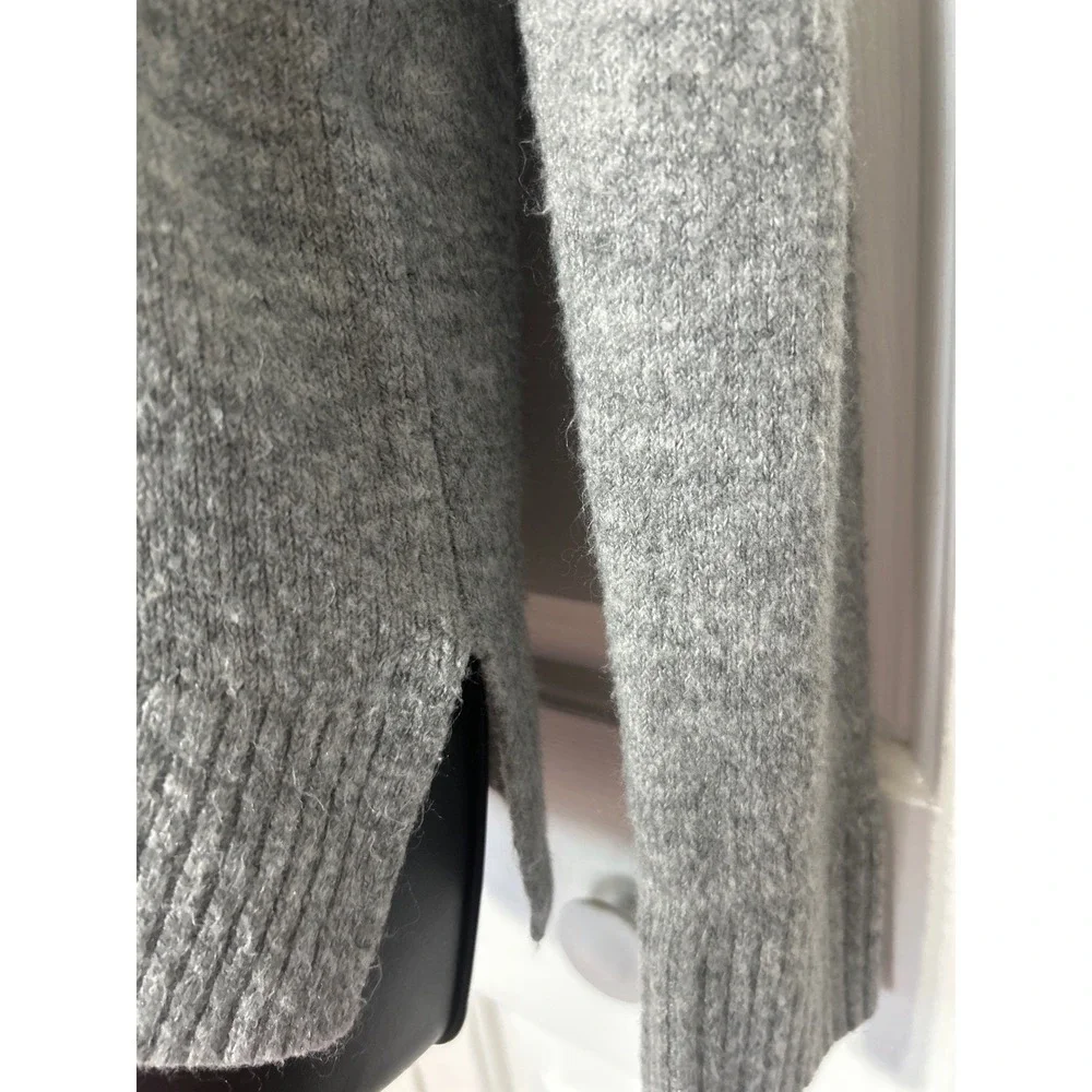 Banana Republic Womens Medium Grey Cowl Neck Oversized Knit Sweater 18A08052-W-4